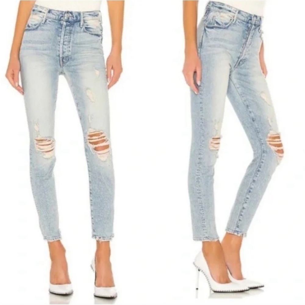 MOTHER size 32 worn 1x super stunner ankle jeans - Picture 3 of 9